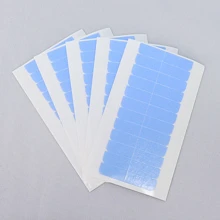 60pcs Hair Extension Tape Tabs Double Sided Extension Tapes for Replacement, 4 x 0.8 cm - Blue - View 4