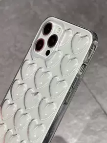 情人节心形图案手机壳防水防震防摔防刮 - 無色 - 查看 4