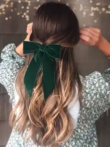 Bow Decor Hair Clip For Daily Use For Girls Hairstyles Casual Cute Valentine's Day Valentines Claw Clips Hair Claws Hair Barrettes, Winter Outfit For Women, Bows, Hair Accerssories, Head Accessories, Hair Accessories For Women