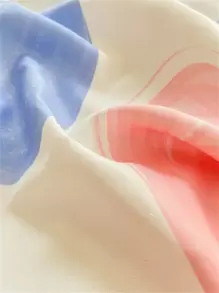 1pc Multi-Color & Pattern Polyester Duvet Cover, Simple Style, Soft & Comfortable Fabric For Naked Sleeping, Moisture-Wicking & Quick-Drying, Durable Wash After Wash Without Pilling Or Fading, Temperature Regulating For All Seasons, Fresh & Soft Breathable, All-Season Use, No Comforter/Filling Included, With Corner Ties - Multicolor - View 9