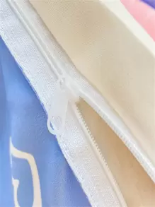 1pc Multi-Color & Pattern Polyester Duvet Cover, Simple Style, Soft & Comfortable Fabric For Naked Sleeping, Moisture-Wicking & Quick-Drying, Durable Wash After Wash Without Pilling Or Fading, Temperature Regulating For All Seasons, Fresh & Soft Breathable, All-Season Use, No Comforter/Filling Included, With Corner Ties - Multicolor - View 10