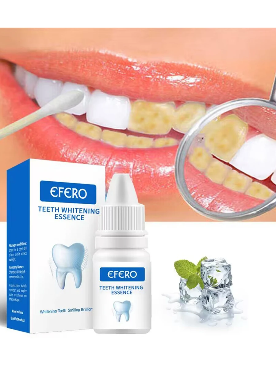 EFERO 牙齒美白溶液,牙齒美白精華,1入組專業牙齒護理產品提亮牙齒口腔清潔 - 藍色 - 查看 1