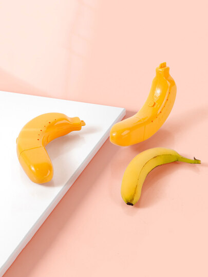 صندوق تخزين طعام تصميم الموز قطعة واحدة