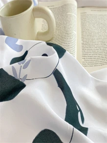 1入組多色聚酯動物圖案羽絨被套簡約風格，優質布料柔軟舒適裸睡，吸濕排汗保持乾爽，長時間洗滌不變新不起球或褪色，耐溫控溫四季，透氣，天然潔淨潔白柔軟無污染四季通用 - 彩色 - 查看 8