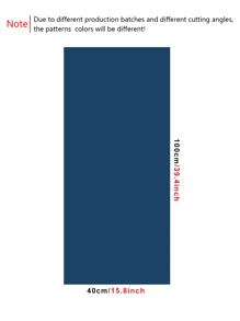 1pc Plain Window Sticker - Blue - View 8