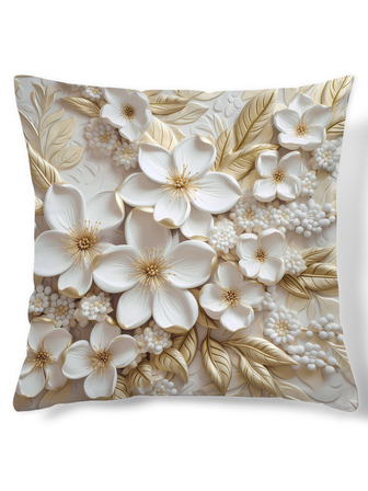 Funda de cojín sin relleno con estampado floral