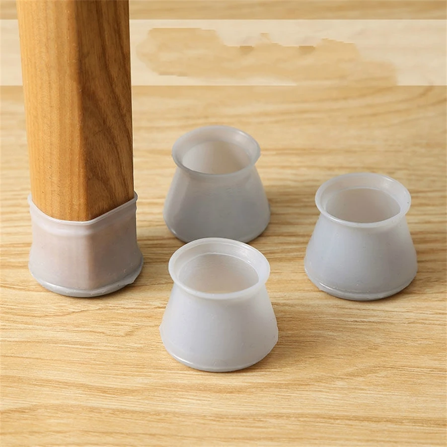 20pcs Gray Non-slip Table & Chair Leg Protectors - Grey - View 1
