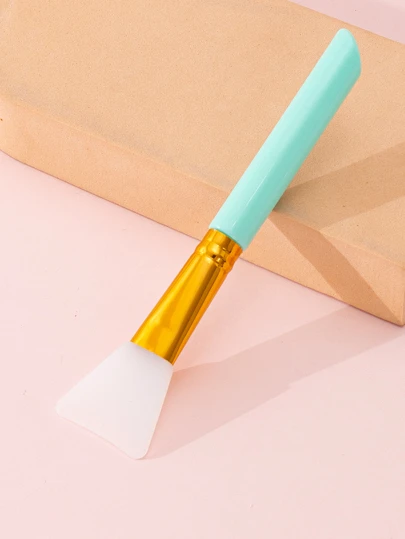 硅胶面膜刷 面部泥膜涂抹刷 可用于清洁、粉底、遮瑕、腮红、修容、古铜粉、散粉等多种用途，赠品