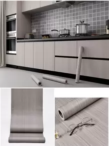 1卷木纹防水墙纸、贴纸、墙贴、乙烯基贴花，用于家居装饰、春季装饰品，让您的家焕然一新，拉玛装饰贴纸礼物生日毕业厨房装饰