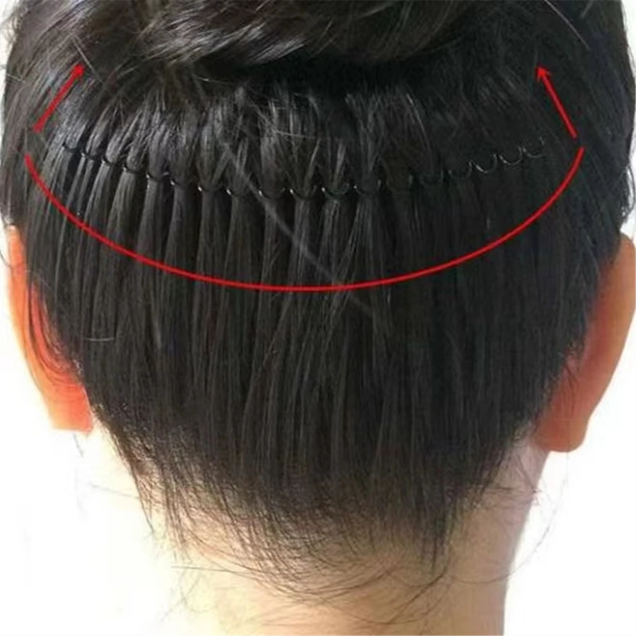 1 dụng cụ tạo búi tóc gợn sóng màu đen cho nữ, đơn giản và thời trang, phù hợp với kiểu tóc hàng ngày - màu đen - Xem 1