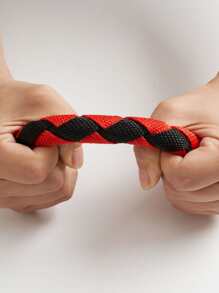 1 bộ dây đai, dây xích và cổ áo có thể điều chỉnh cho thú cưng - xanh quân đội - Xem 7