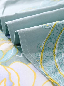 Floral Pattern Flat Sheet Set Without Filler