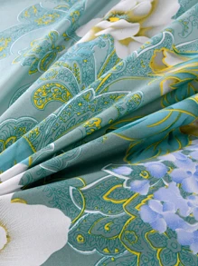 Floral Pattern Flat Sheet Set Without Filler