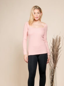 Women Sweaters - 粉色 - 查看 3