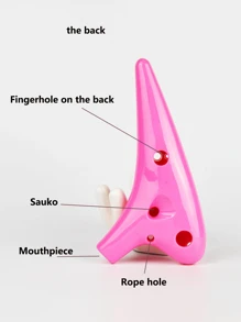 1pc ABS Ocarina Instrument, Funny Musical Instrument For Gift - Blue - View 5