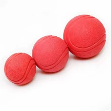 1 Miếng Chất rắn Đồ chơi cho chó Trái bóng Thú cưng Chống cắn Nảy lên & Cao su Tập huấn Đồ chơi tương tác - Hồng - Xem 3