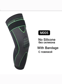 Professional Half Moon Cartilage Injury Running & Basketball Sports Knee Brace For Men, Badminton Extra-long Sleeve Knee Guard For Women, Keep Warm - Green - View 10