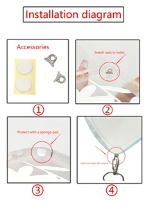 DIY Pearl Chain Strap Crossbody & Shoulder Phone Case Protective Cover Compatible With Iphone 15 Promax, Xiaomi, Samsung, Drop-proof - Black - View 5