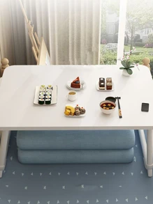 1 giường đa năng có giá để đồ có thể gập lại - trắng - Xem 2