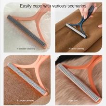 2 Pcs/Set Silicone Double-Sided Pet Hair Remover | Cat And Dog Hair Remover, Cleaning Tool, Shaver, Sweater Cleaner, Fabric Shaver, Scraper Suitable For Clothing And Carpets - Multicolor - View 5