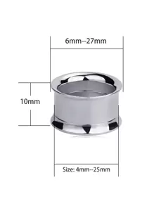 1pc Screw-On Stainless Steel Ear Tunnel Plugs And Gauges Flesh Piercing Expander Plug Earring