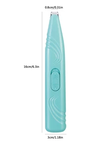 1入組寵物毛髮修剪器不帶電池 - 藍色 - 查看 6