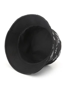 Nam 1 Chữ Cái Có Thể Đảo Ngược Nón Đường Phố - màu đen - Xem 4