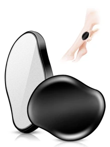 Fochst Crystal Hair Eraser For Women And Men, Reusable Crystal Hair Remover Magic Painless Exfoliation Hair Removal Tool, Magic Hair Eraser For Back Arms Legs - Black - View 1