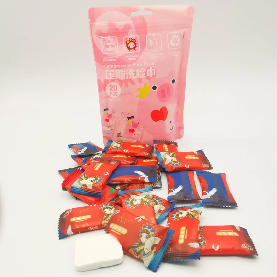 Fancyou Serviette Compressée Jetable 100, Rince Doigts Lingettes Ultra