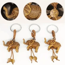 1個3d小象造型樹脂鑰匙扣吊飾,適用於袋子拉鍊裝飾鑰匙鏈吊飾therian - 黃色 - 查看 7