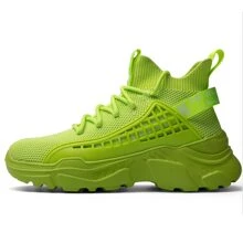 Women's Fashion Sneakers Slip on Chunky Sneakers Women Lightweight Walking Shoes for Women Sport Tennis Shoes Womens - 綠色 - 查看 3