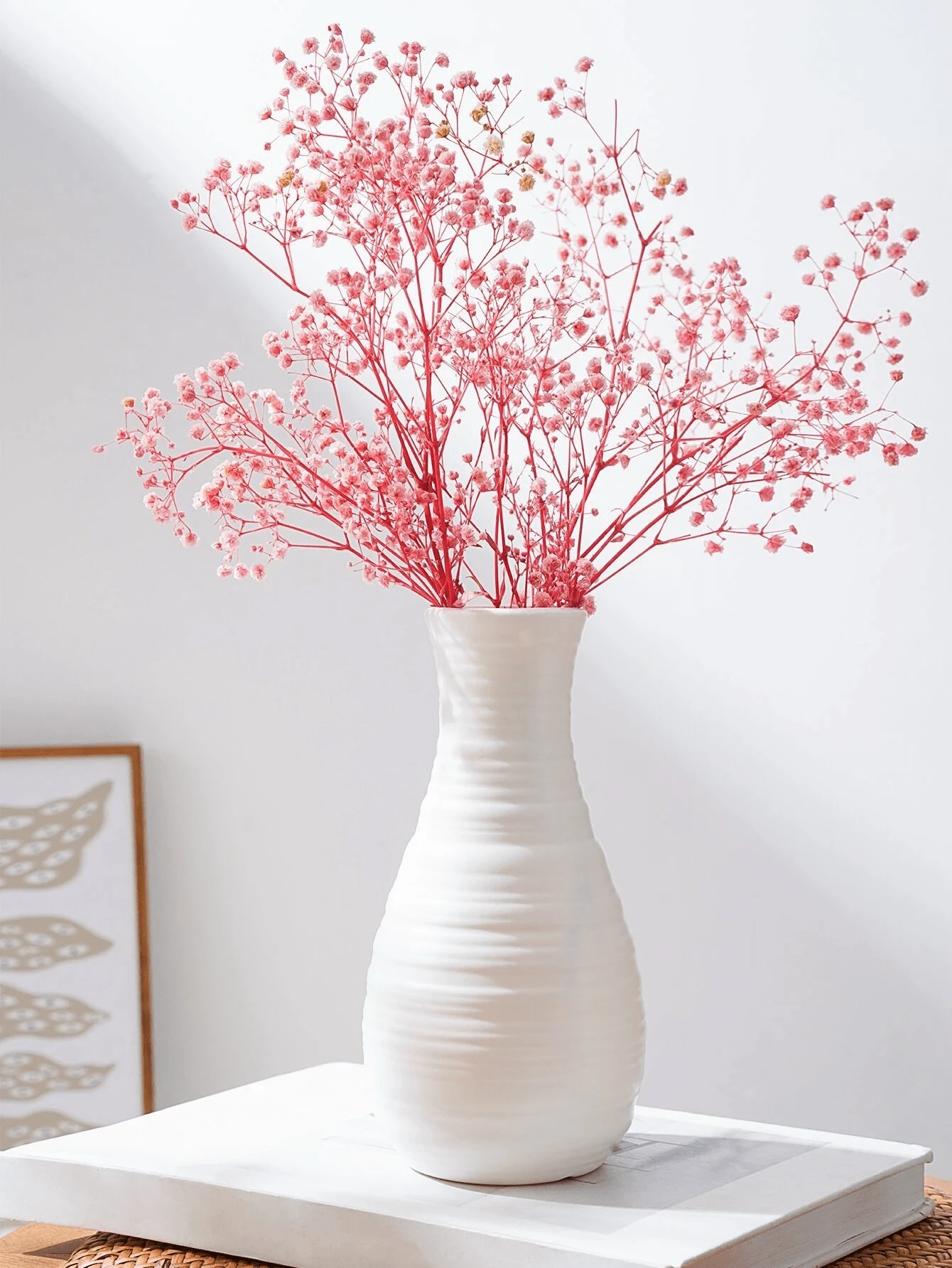 1pc Plain Flower Vase Gifts Birthday Graduation Home Decor Room Decor Glass Vase - White - View 1