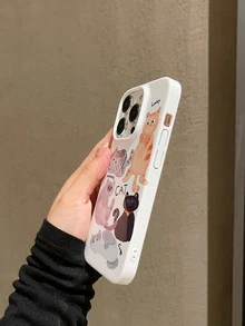 彩色貓咪設計手機殼 - 彩色 - 查看 3