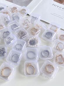 10 hộp đựng trang sức trong suốt - Trong sáng - Xem 1