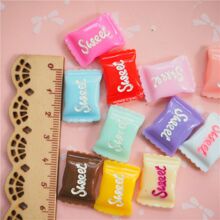 10入組/套簡單ABS糖果形狀DIY女士手機殼配件隨機發貨 - 彩色 - 查看 2