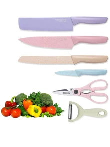 Conjunto de Cuchillos de cerámica en colores pastel de alta calidad y originales de HC, oferta del - Multicolor - Ver 1