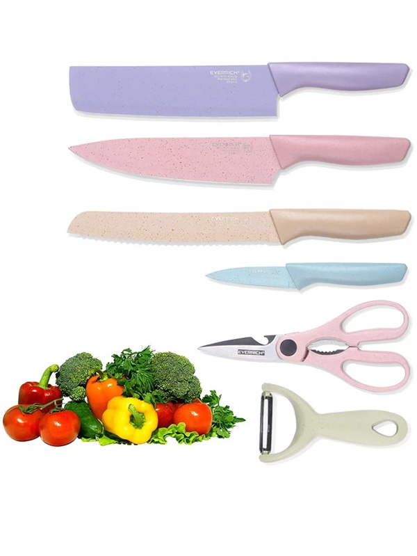 Conjunto de Cuchillos de cerámica en colores pastel de alta calidad y originales de HC, oferta del