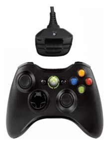Kit Carga Y Juega Control Xbox 360 Cable + Pila Recargable - Negro - Ver 2