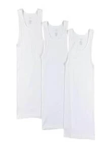 Oversized Sleeveless T-Shirt - White - View 3