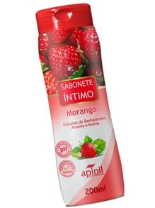 Sabonete Íntimo Aromático Líquido 200ml Apinil - Vermelho - Visão 2