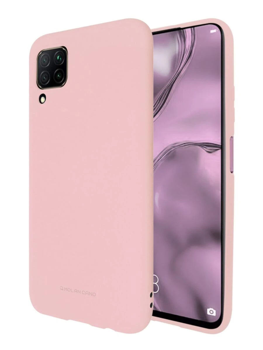 Molan Cano Soft Silicon Case For Huawei P40 Lite - Coral Pink - View 1