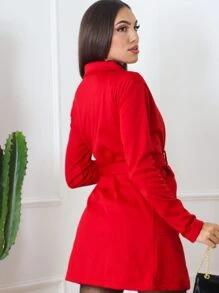 Women Cardigans - Rojo - Ver 2