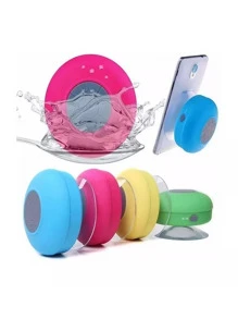 Bocina Bluetooth Baño Portátil Recargable Impermeable - Negro - Ver 1