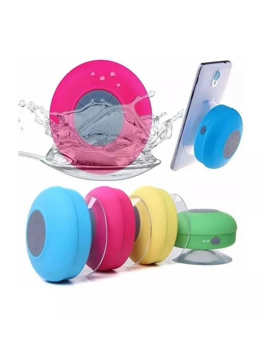 Bocina Bluetooth Baño Portátil Recargable Impermeable - Negro - Ver 1