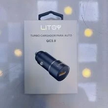 Cargador Para Carro Auto Usb Carga Rápida Qc 3.0 18w Litoy - Negro - Ver 3