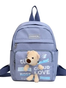 Women Fashion Backpacks - Blue - View 3