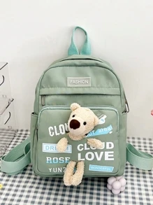Women Fashion Backpacks - Green - View 2