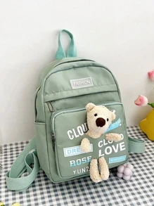 Women Fashion Backpacks - Green - View 3