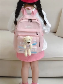 Women Fashion Backpacks - 粉色 - 查看 4