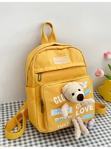 Women Fashion Backpacks - Yellow - View 2